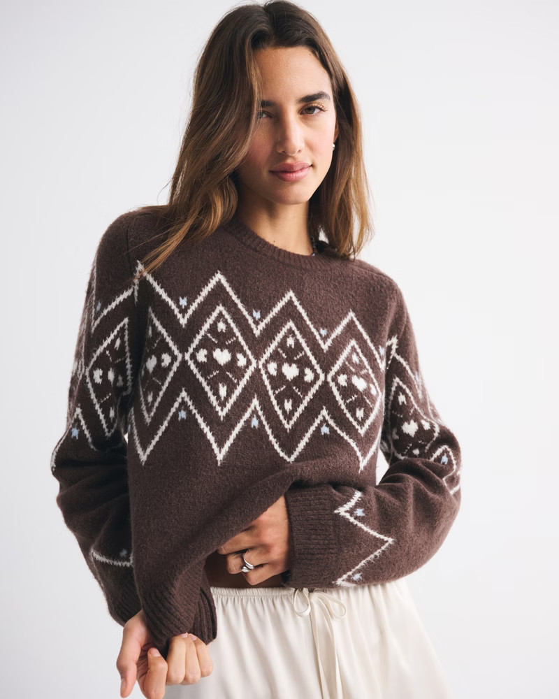 The A&F Madeline Crew Sweater | Abercrombie & Fitch (US)