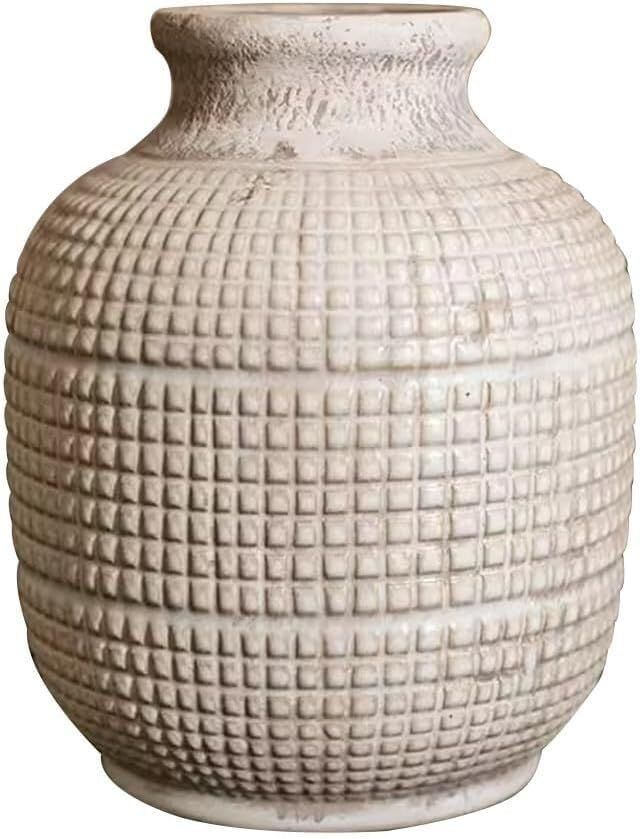 Ceramic Vase Simple Living Room Home Decor Art Decoration Modern Geometric Decorative Vases Geome... | Amazon (US)