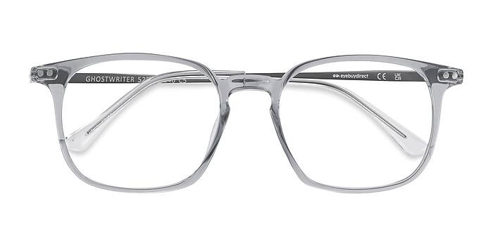 Ghostwriter Rectangle Clear Blue Full Rim Eyeglasses | EyeBuyDirect | EyeBuyDirect.com