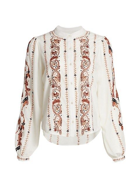 Tiane Embroidered Blouse | Saks Fifth Avenue