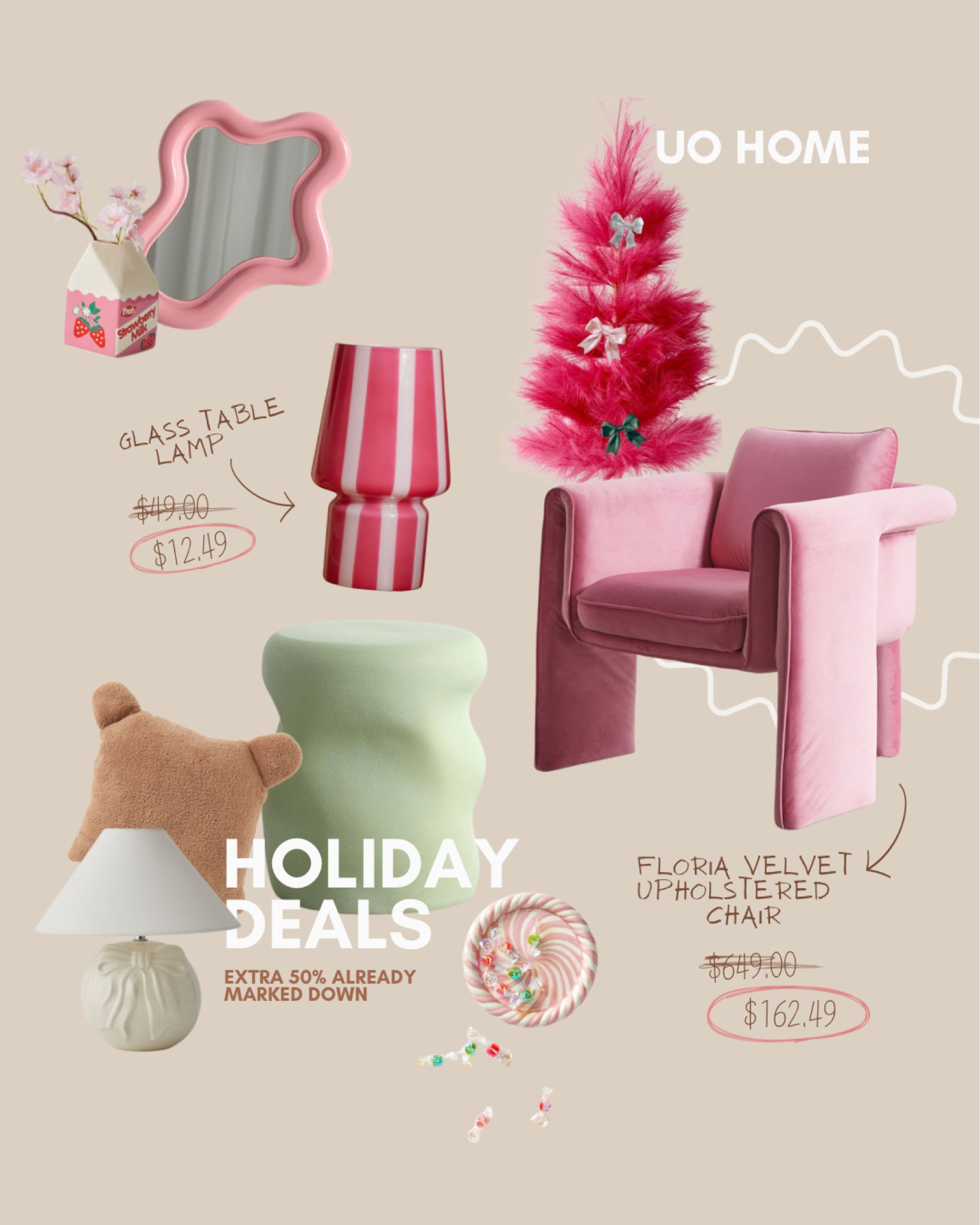 UO HOME — HOLIDAY DEALS 
UP TO 50% OFF ALREADY MARKED DOWN 

#LTKHoliday #LTKHome #LTKSaleAlert