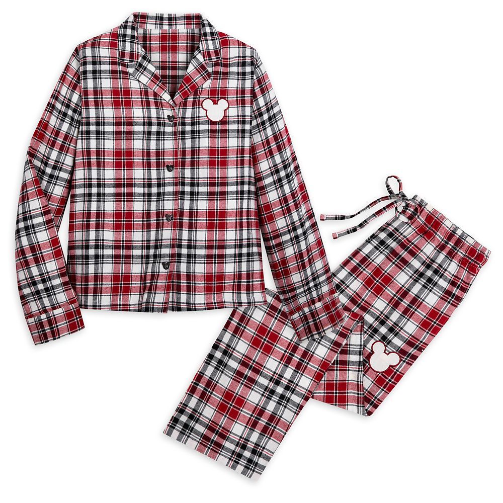 Mickey Mouse Holiday Plaid Sleep Set for Adults | Disney Store