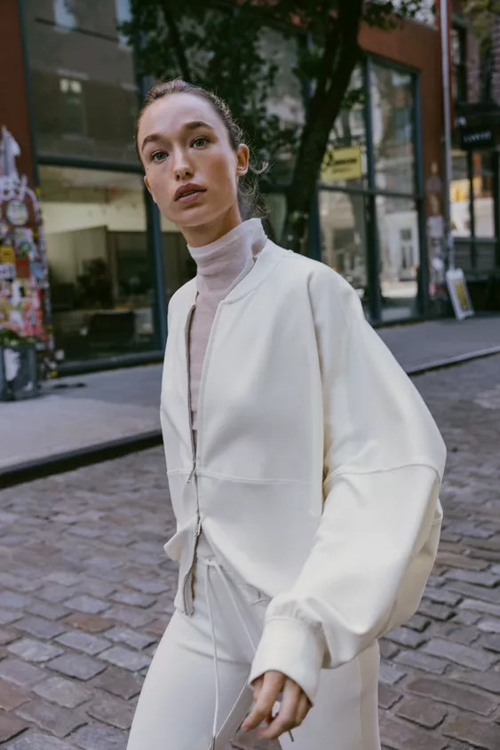 INTERLOCK BOMBER JACKET | Zara UK