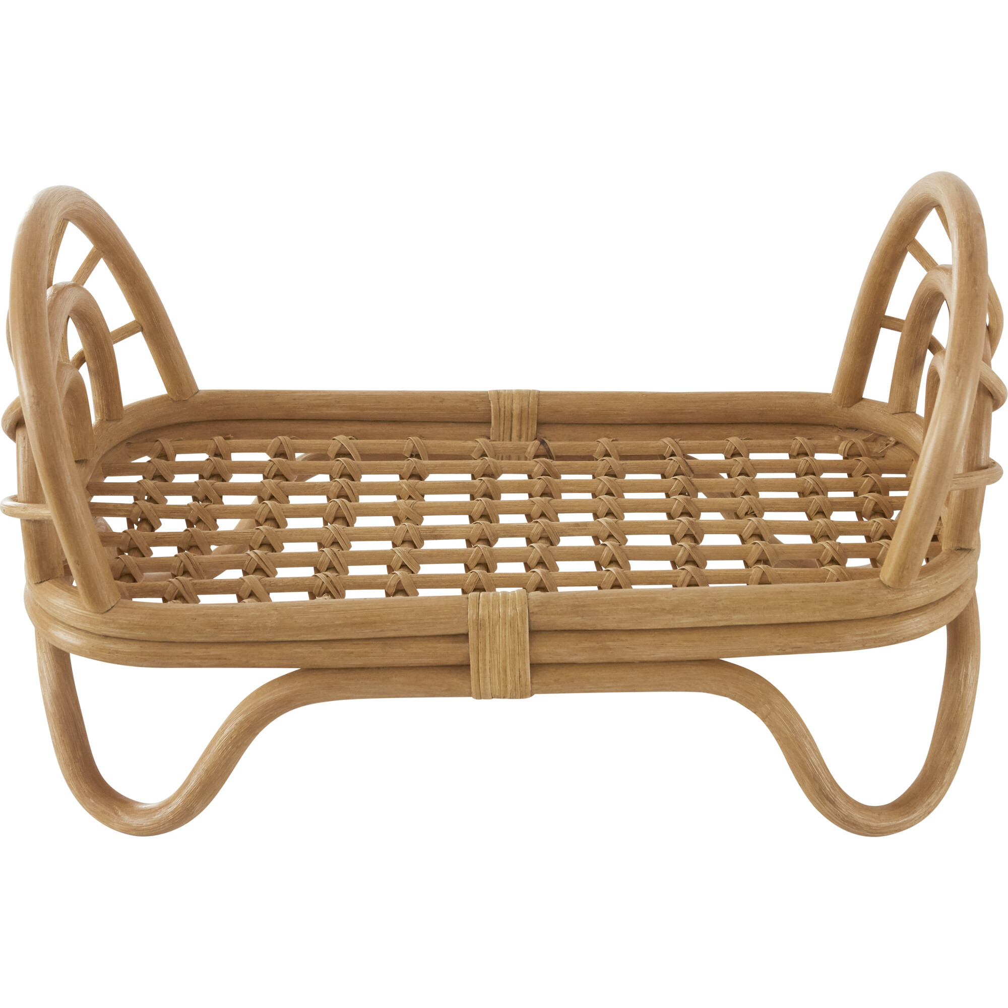 Rattan Rainbow Doll Bed, Natural | Maisonette