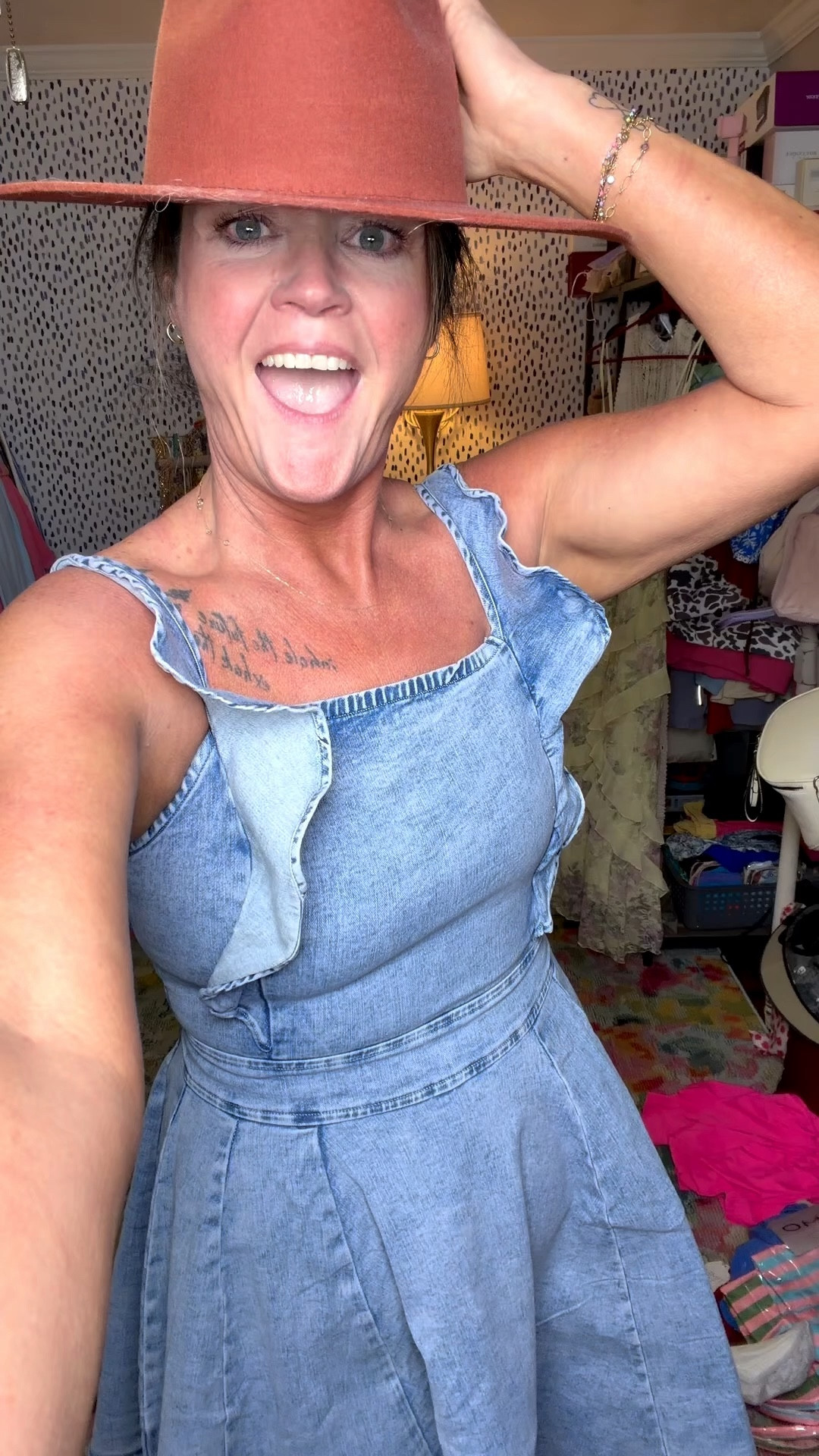 The cutest denim dress for all your concert and rodeo events!!! 

#LTKOver40 #LTKootd #LTKmomlife