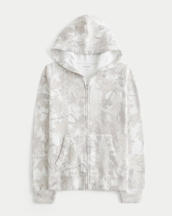 Zip-Up Camo Hoodie | Hollister (US)