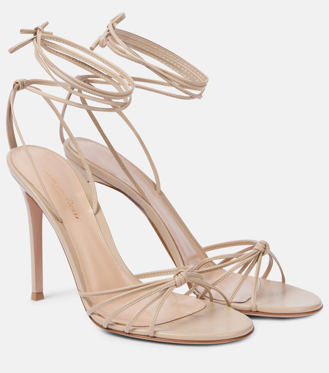Strappy 105 leather sandals | Mytheresa (US/CA)