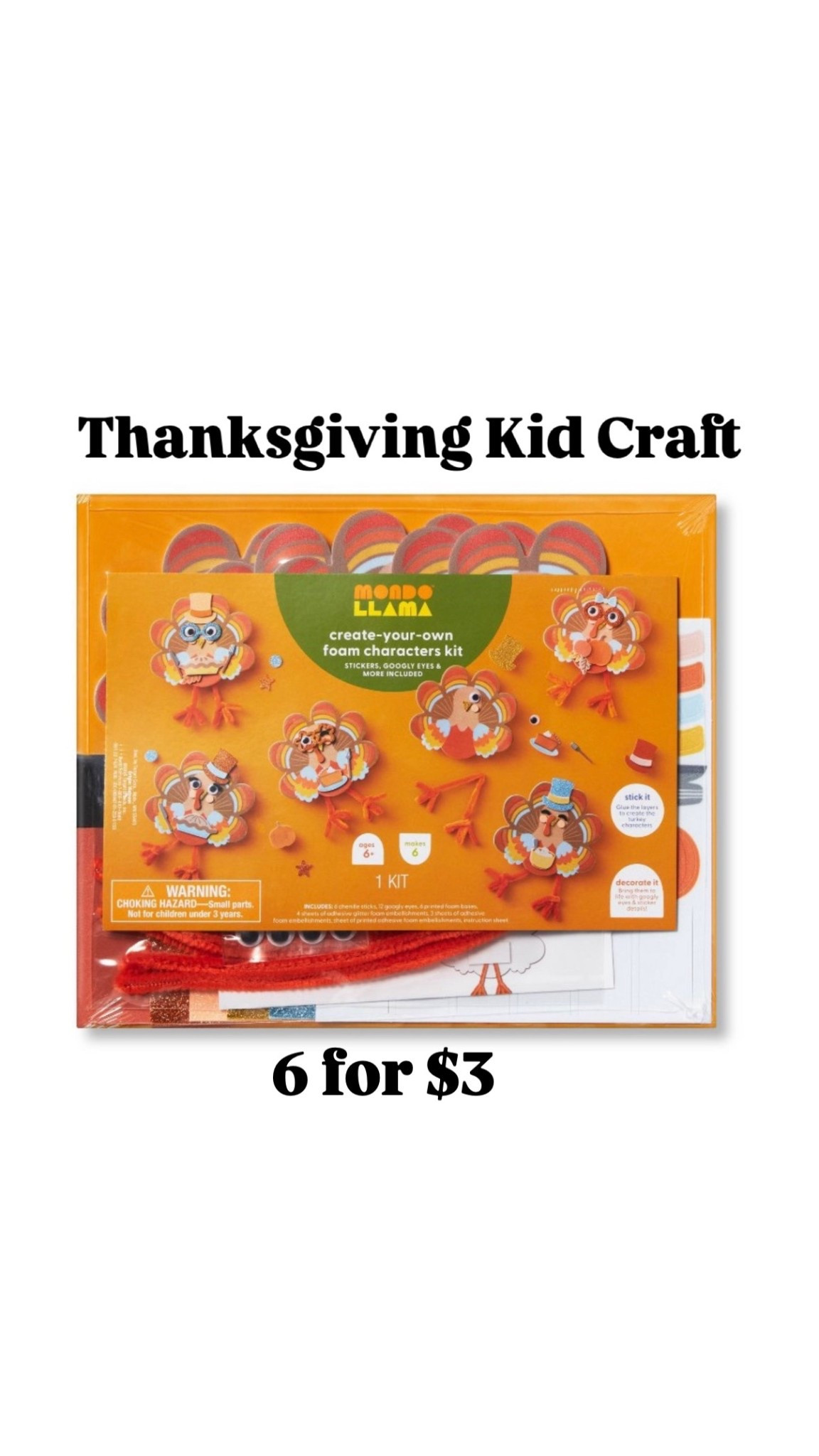 These could be great for the days leading up to Thanksgiving, or a craft for the kid table while they’re waiting for food

#LTKKids #LTKHoliday #LTKSeasonal