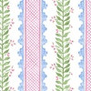 Celia Quiet Blue on Cream | Spoonflower