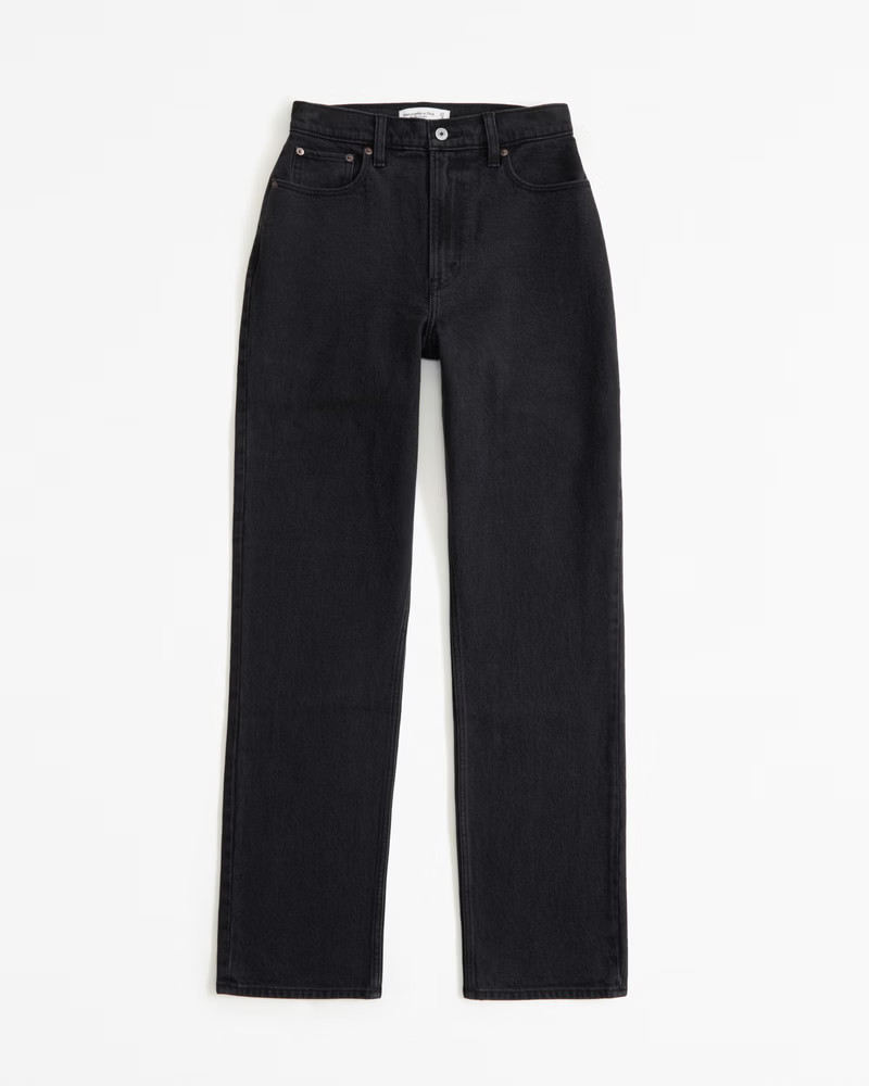 Curve Love Ultra High Rise 90s Straight Jean | Abercrombie & Fitch (US)