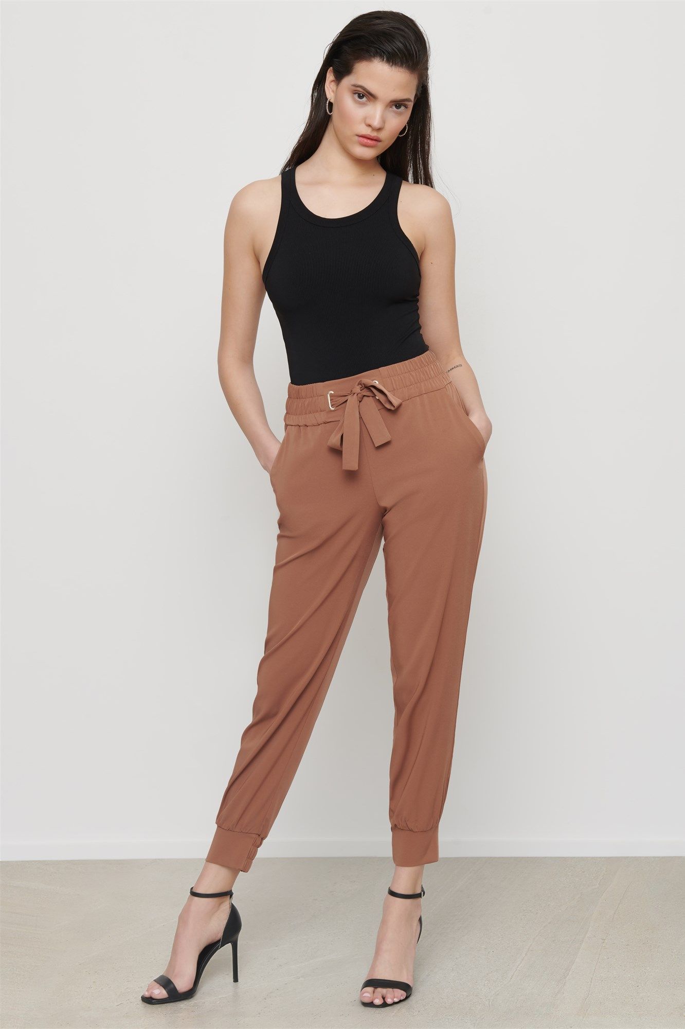 Sacha Jogger Pant With Tie | Dynamite Clothing