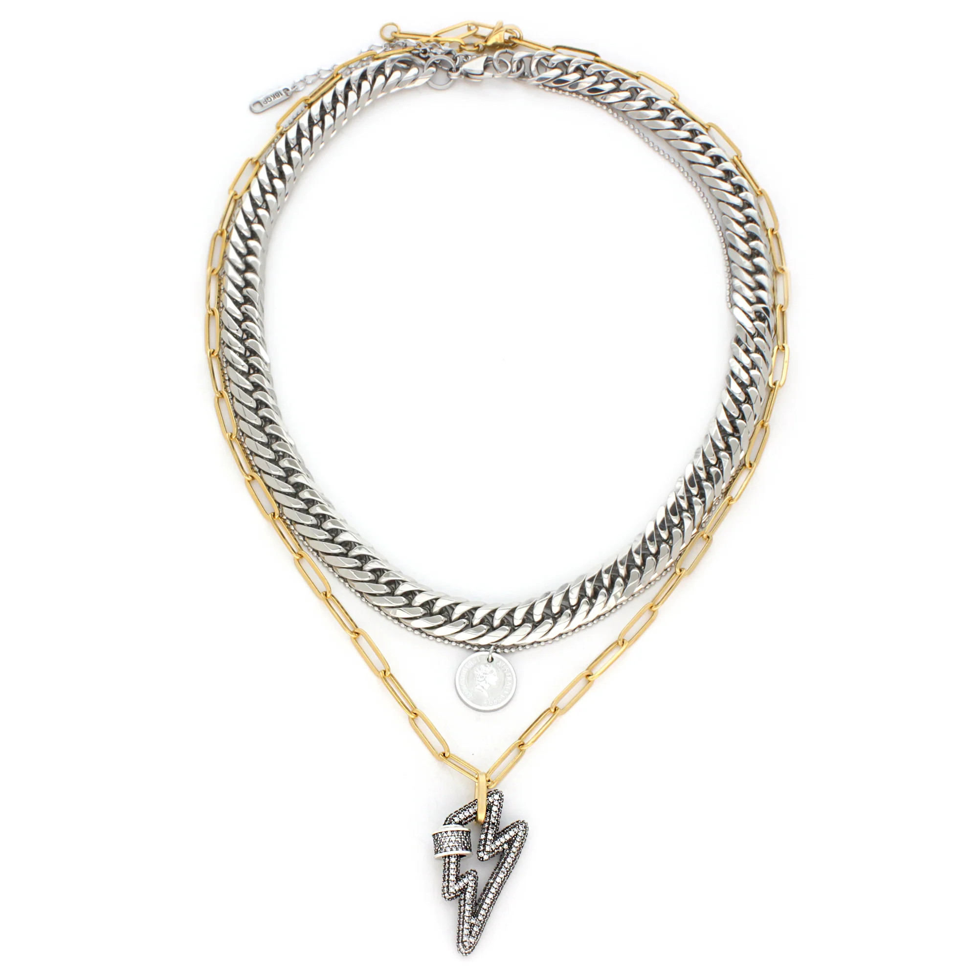 THE LIGHTNING SET LAYERED NECKLACE | Artizan Joyeria