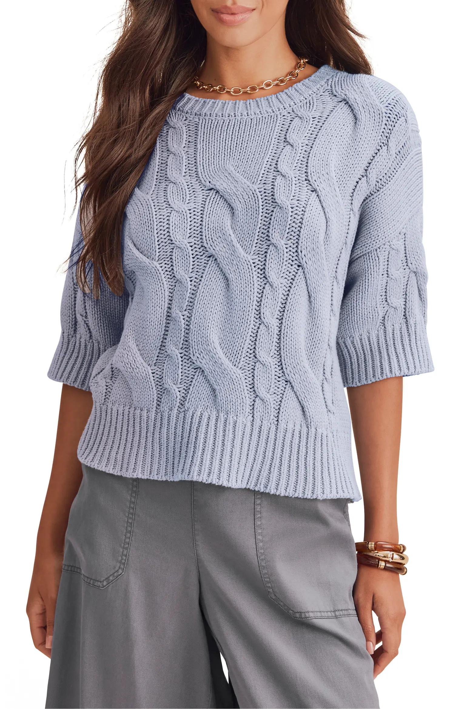 Splendid Rhiannon Cable Knit Sweater (Women) | Nordstrom | Nordstrom