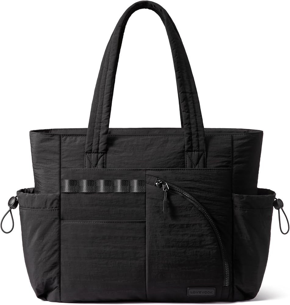 LOVEVOOK Women's Tote Handbags, Puffer Bag and Work Bags with Laptop Compartment for Travel, Quil... | Amazon (US)