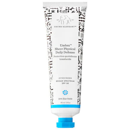 Drunk Elephant Umbra(TM) Sheer Physical Daily Defense Broad Spectrum Sunscreen SPF 30 3 oz/ 90 mL | Sephora (US)