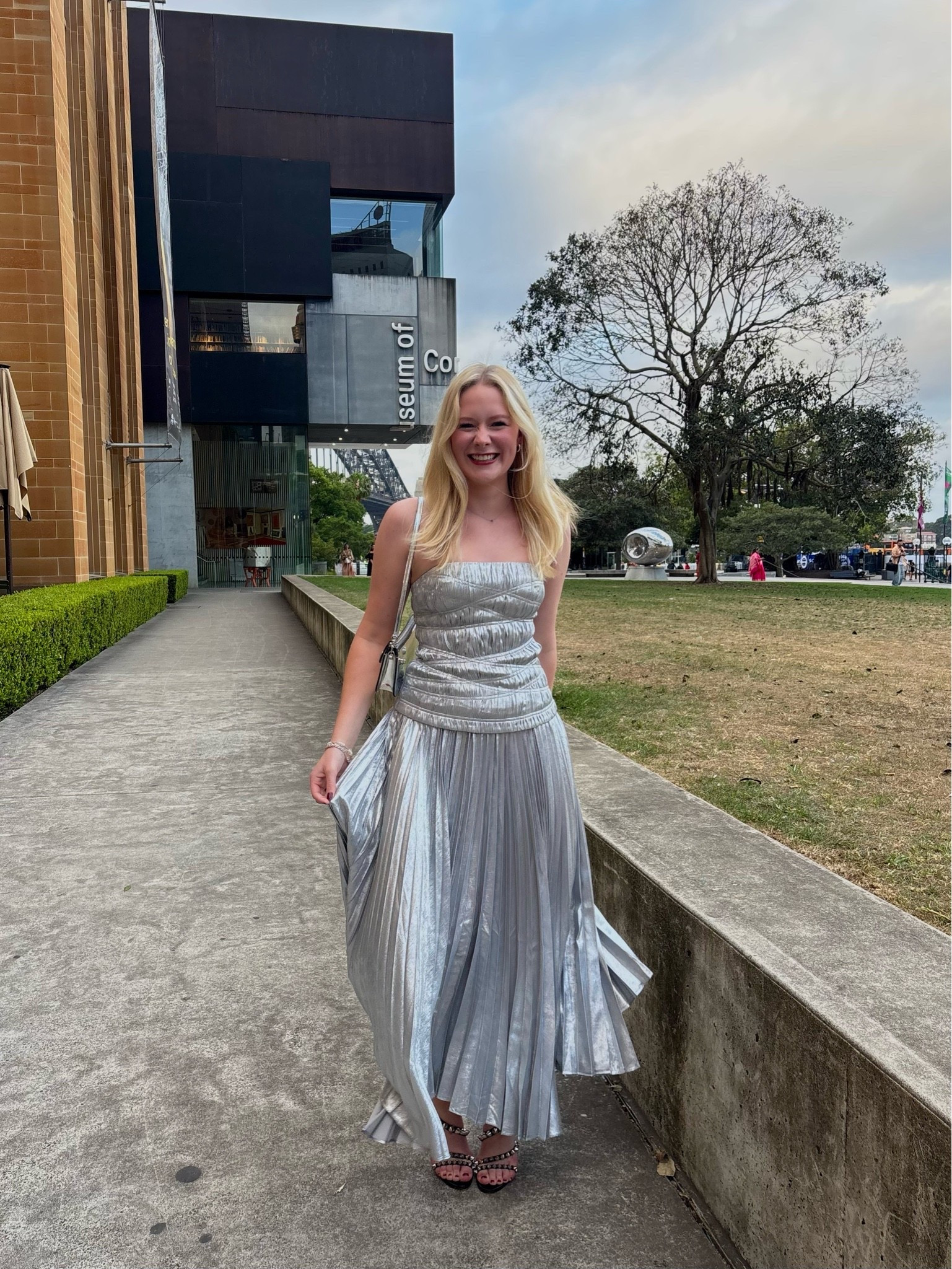 sparkly mirrorball dress!!! Paired with spiky heels & a silver Coach bag

#LTKaustralia #LTKsummer #LTKdresses