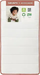 babyletto Avocado Baby Crib Mattress - GOTS, Made Safe, GREENGUARD Gold Certified - Dual Sided In... | Amazon (US)