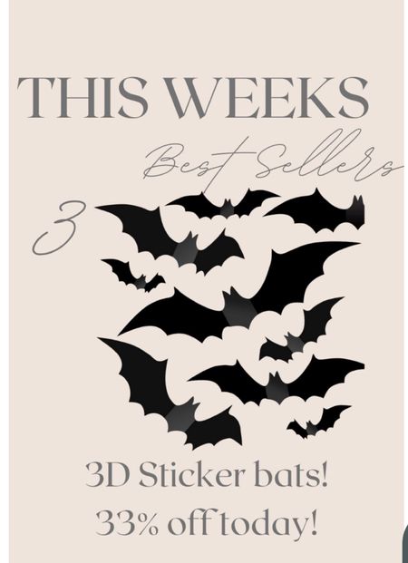 Coogam 60PCS Halloween Bats Decoration, 4 Different Sizes Realistic PVC Black 3D Scary Bat Sticker for Home Decor DIY
Wall Decal Bathroom Indoor Hallowmas Party Supplies
#LTKHoliday #LTKSeasonal #LTKSale