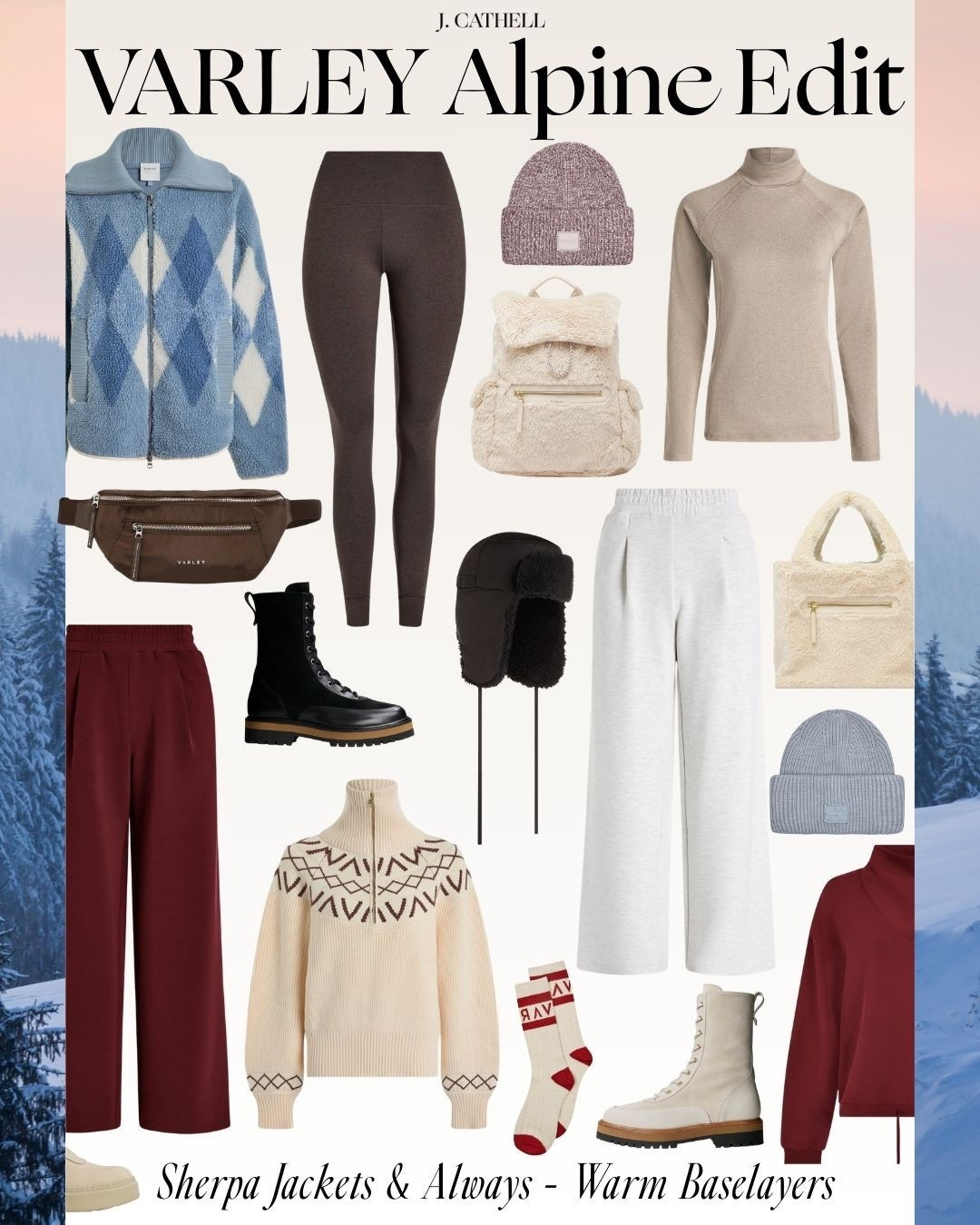 For years, I’ve reached for Varley when I want pieces that look chic, feel incredible, and actually function for real life. Their designs are the perfect blend of luxury performance and everyday practicality—soft sherpas, sculpting leggings, down-filled layers, and Fair Isle knits that feel just as at home at an alpine lodge as they do in the carpool line.

With their latest winter launch, I pulled together a full VARLEY Alpine Edit: cozy, modern, sport-luxe looks that take you effortlessly from snowy adventures to daily routines. If you’re packing for a ski trip, heading on a winter getaway, or just want your cold-weather wardrobe to feel refreshed, this collection offers a stylish and functional foundation.

Varley is known for their elevated fabrics, thoughtful construction, and timeless, neutral-forward palettes. 
Every single piece I’ve worn over the years has held its structure, softness, and shape—even after countless washes.



#LTKOver40 #LTKHoliday #LTKSeasonal