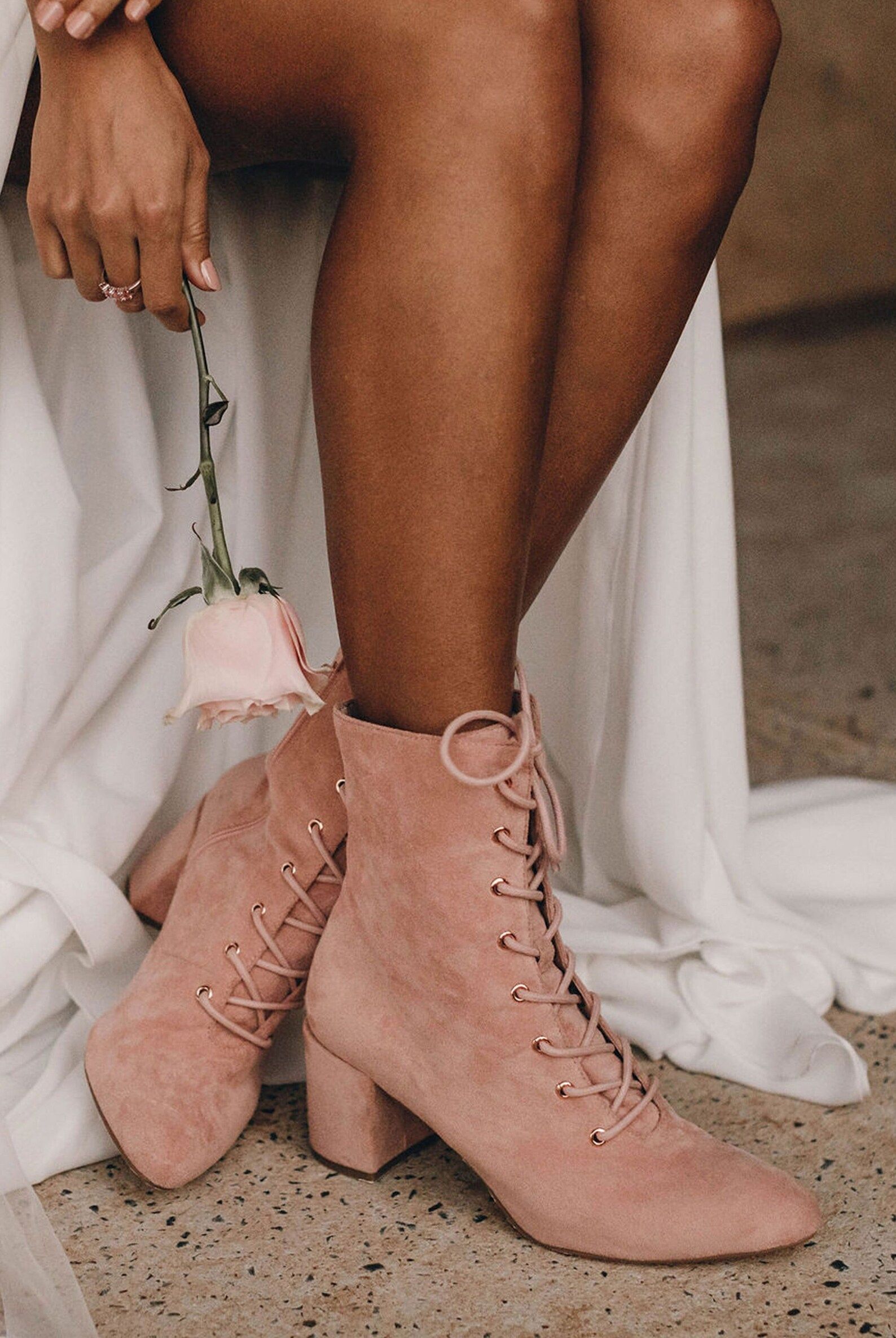 PINK BRIDAL BOOTS, Pink booties, pink suede boots, pink heels, pink shoes, ankle boots, bridal bo... | Etsy (US)