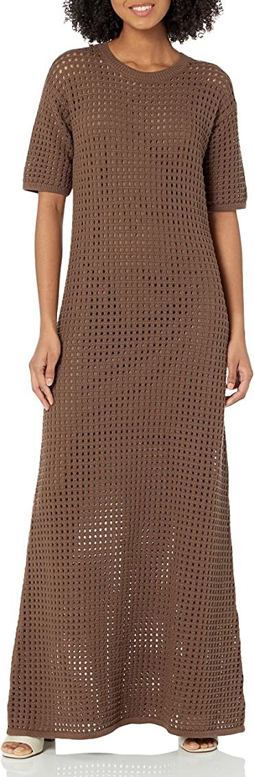 The Drop Women's Miles Crochet Short Sleeve Maxi Dress | Amazon (US)