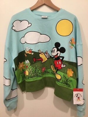 Mickey’s Garden Disney Sweatshirt - women’s medium  | eBay | eBay US