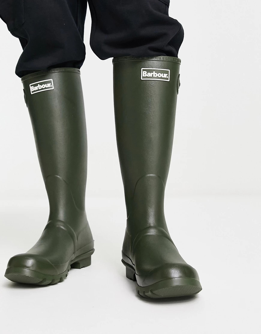 Barbour Bede wellington boots in olive-Green | ASOS (Global)