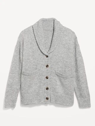 Heathered Cozy Shawl Cardigan Sweater for Women | Old Navy (US)