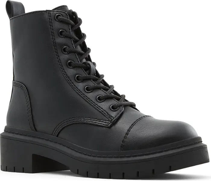 Goer Cap Toe Combat Boot (Women) | Nordstrom