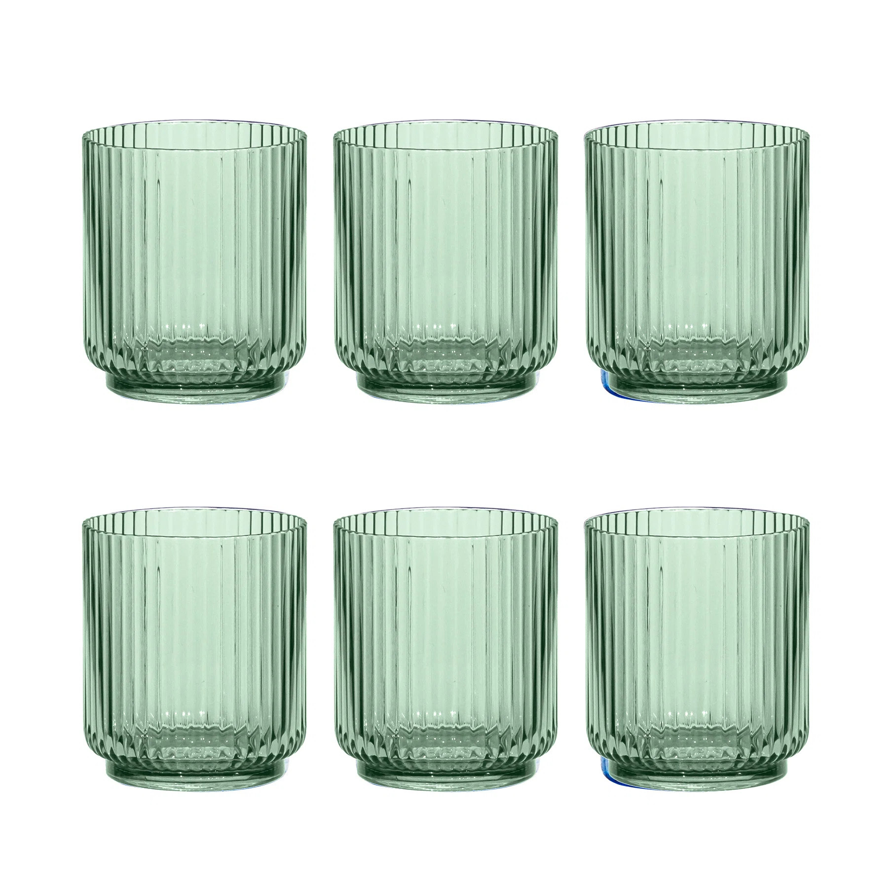 Laya Fluted Acrylic Low Tumbler Glass (Set of 6) | Wayfair North America