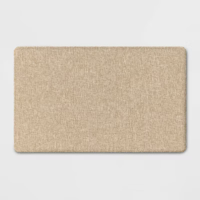 1'6"x2'6" Rectangle Indoor Floor Mat Tan - Threshold™: Basket Weave, Kitchen Comfort, Flat Pile... | Target