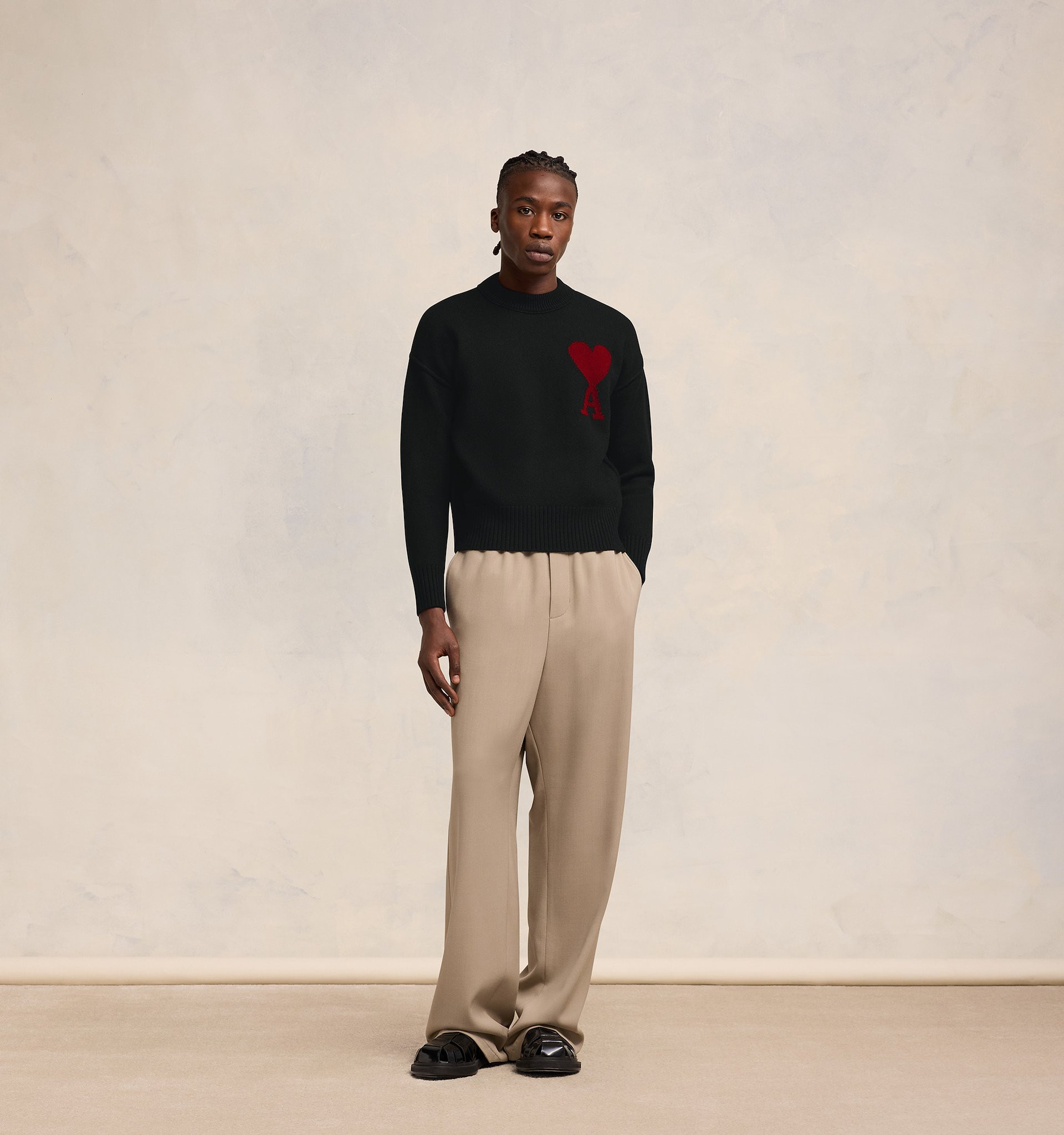 Red Ami de Coeur Sweater | AMI Paris UK