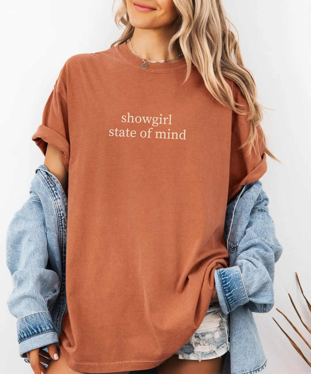 Showgirl State of Mind Graphic Tee, Showgirl Life Shirt, Minimalist Showgirl Tshirt, Showgirl Era... | Etsy (US)