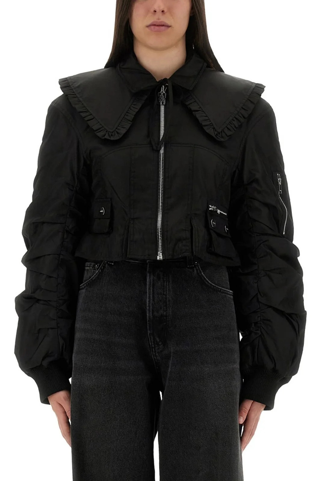 Ganni Duchesse Fitted Jacket | Cettire Global