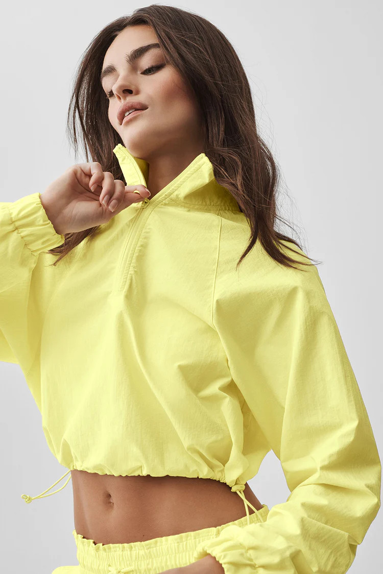 Cropped 1/4 Zip Alumni Pullover | Alo Yoga (US)