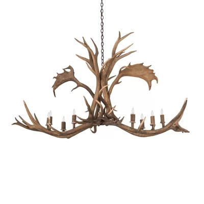 Antlers Elk & Fallow Deer 8-Light Chandelier | Wayfair North America