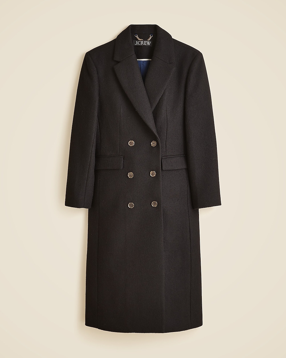 Petite palais double-breasted topcoat in Italian wool-blend melton | J. Crew US