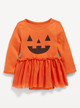 Long-Sleeve Graphic Bodysuit Tutu Dress for Baby | Old Navy (US)