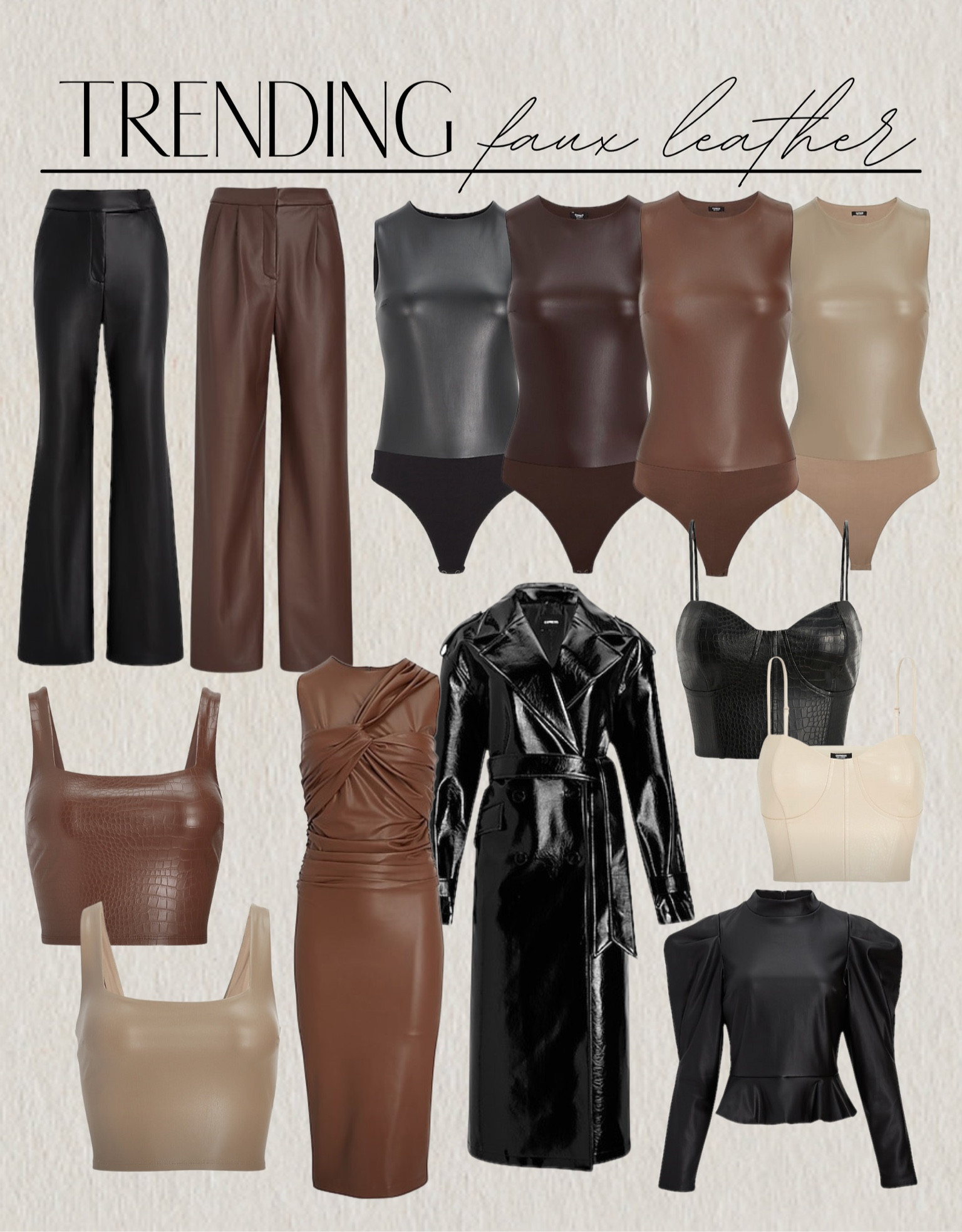 Super High Waisted Faux Leather … curated on LTK