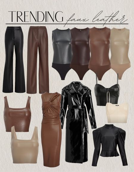 40% off express! Loving their faux leather options this year!

Bodysuit, leather pants, leather jacket, date night, gift idea

#LTKsalealert #LTKHoliday #LTKSeasonal