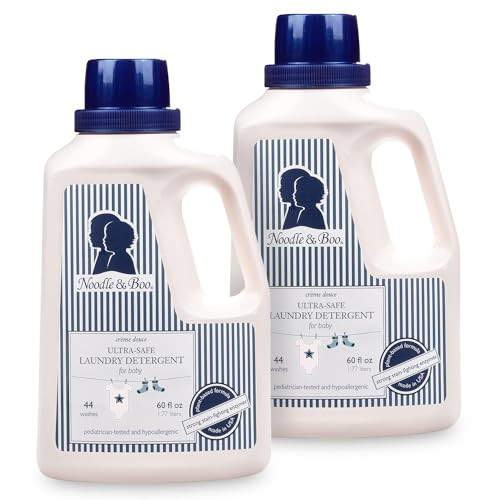 Noodle & Boo Baby Laundry Essentials Ultra-Safe Laundry Detergent, 60 Fl Oz (Pack of 2) | Amazon (US)
