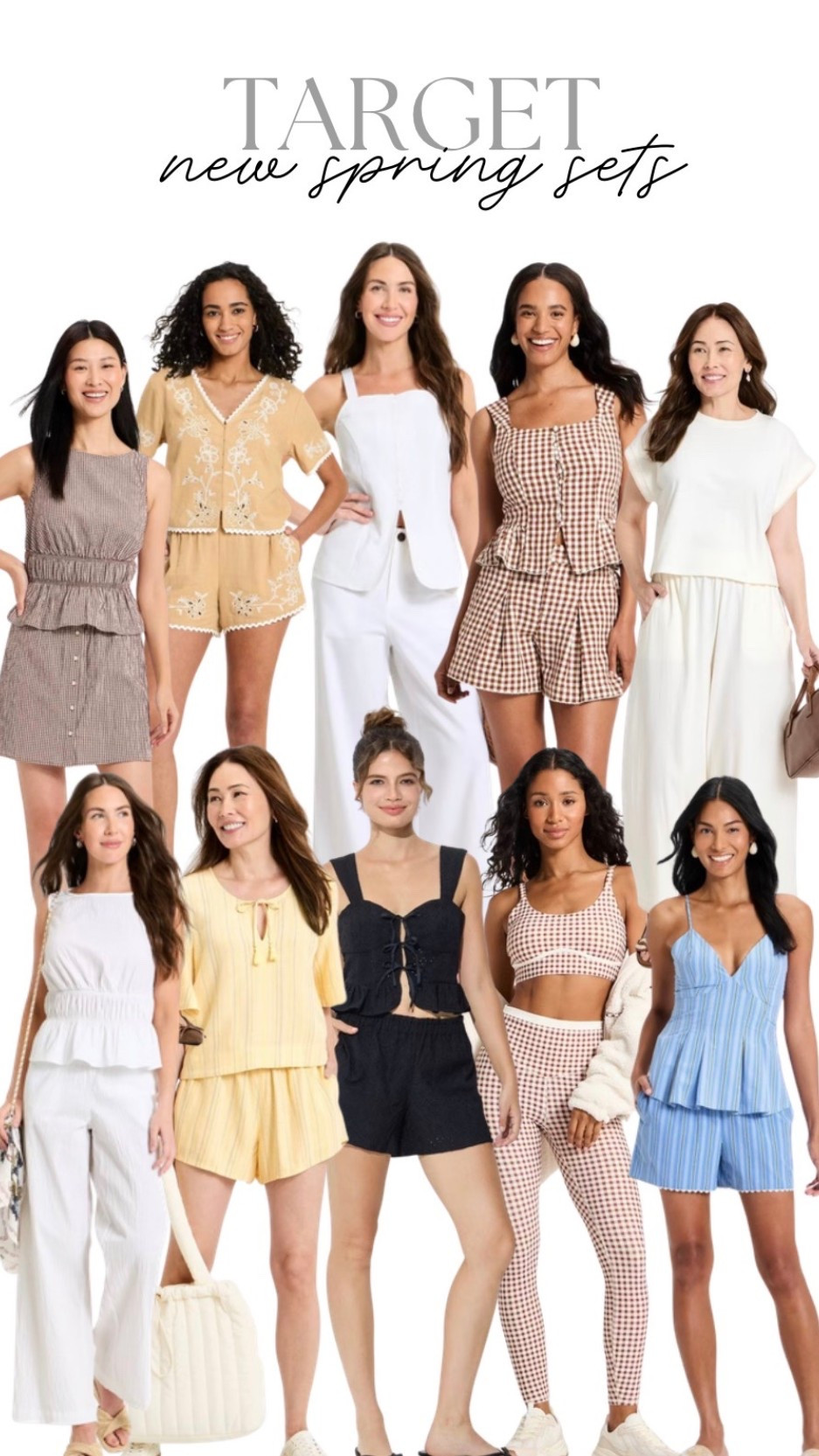 Target new spring sets under $50! 

#targetnewarrivals #twopiecesets #targetfinds #targetstyle #target #styletip #springsets #springstyle #everydaystyle #momstyle #petite #vacationstyle #coverupsets #resortstyle #summersets #outfitideas #blacksets #ginghamsets #outfitsunder50 #mytargetstyle #targetwildfable #universalthread #targetanewday #trending #bestsellers 

#LTKOver40 #LTKSeasonal #LTKU