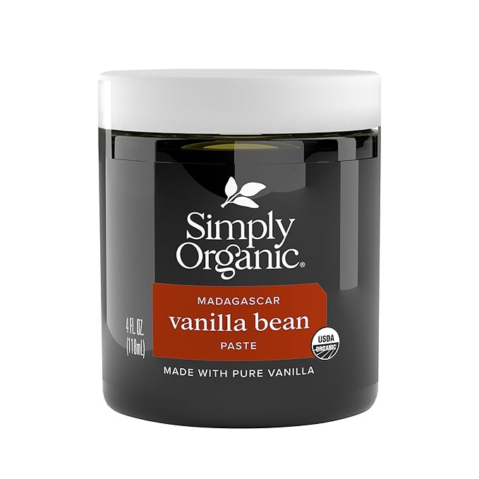 Simply Organic Vanilla Bean Paste, 4 Ounce Jar, Certified Organic, Kosher, Vegan, Non-GMO Rich So... | Amazon (US)