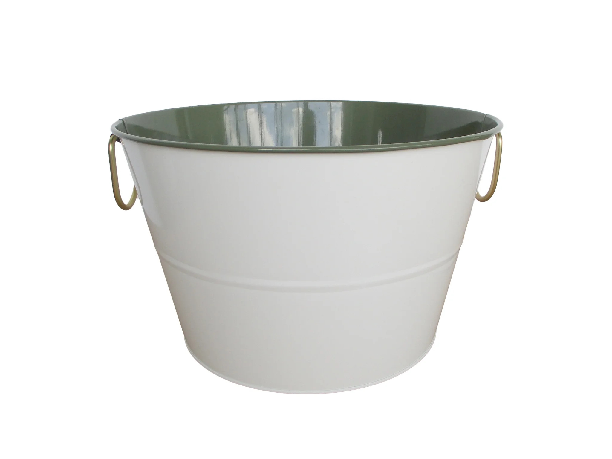 Better Homes & Gardens Galvanized 2-Tone Round Tub - Green | Walmart (US)
