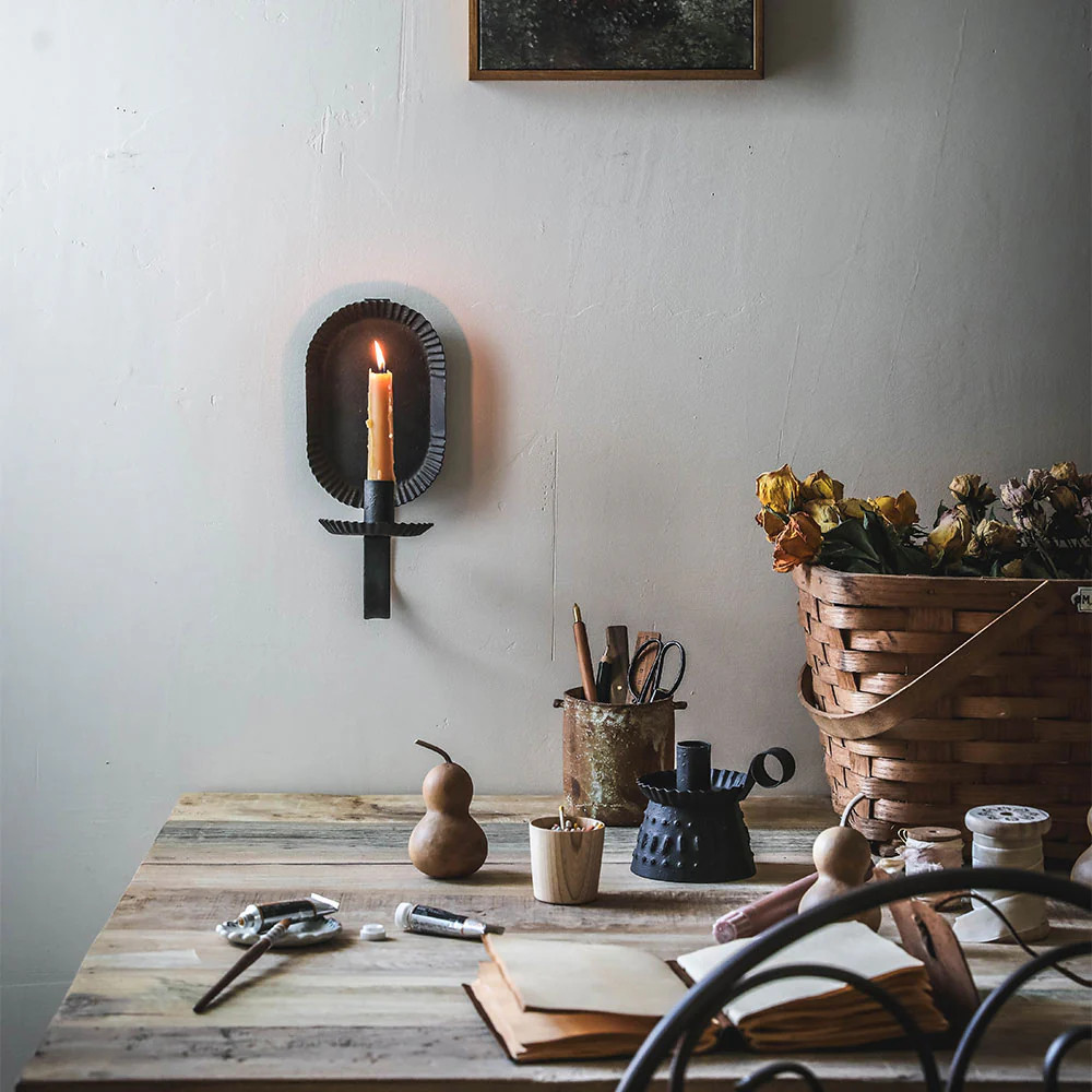 Petite Scalloped Candle Sconce | Roan Iris