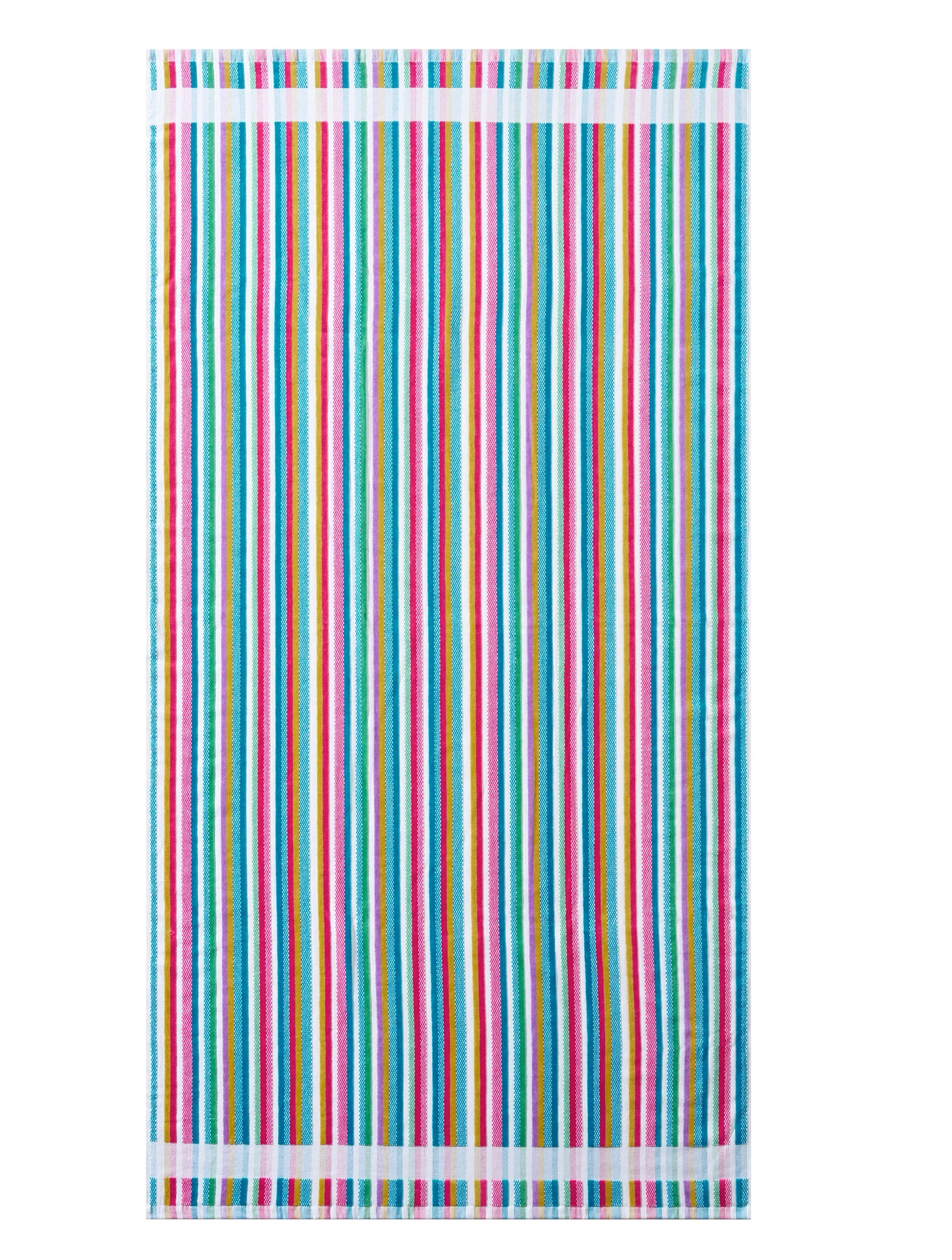 Better Homes & Gardens Cotton Blend Blend Beach Towel, 72 x 38 in, Warm Veriegated Stripe | Walmart (US)