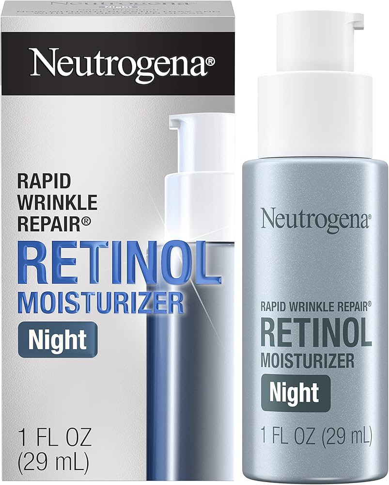 Neutrogena Retinol Face Moisturizer Cream, Rapid Wrinkle Repair, Anti-Wrinkle Night Moisturizer C... | Amazon (US)
