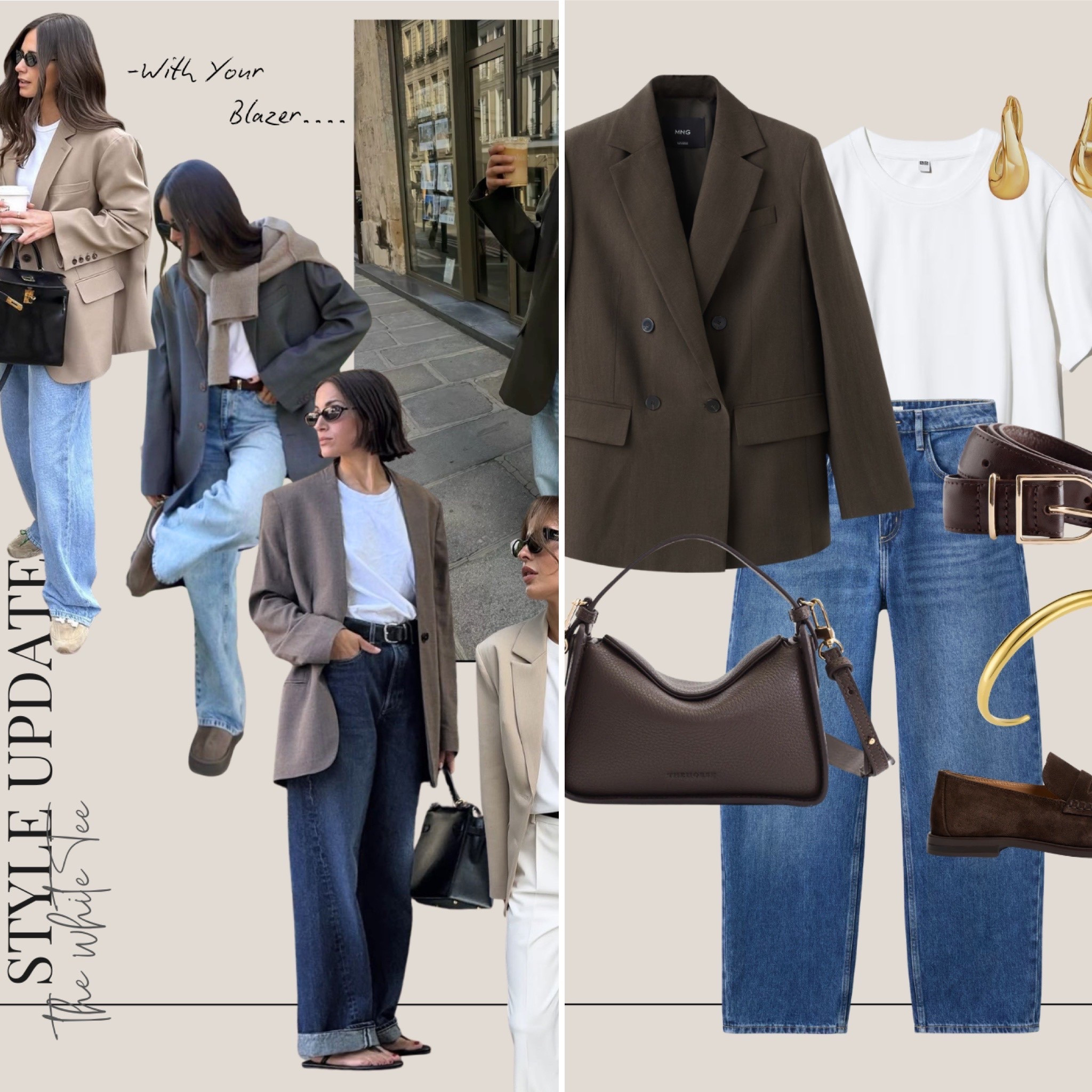 White t shirt styling 
Blazer outfits 


#LTKspring #LTKWorkwear #LTKootd