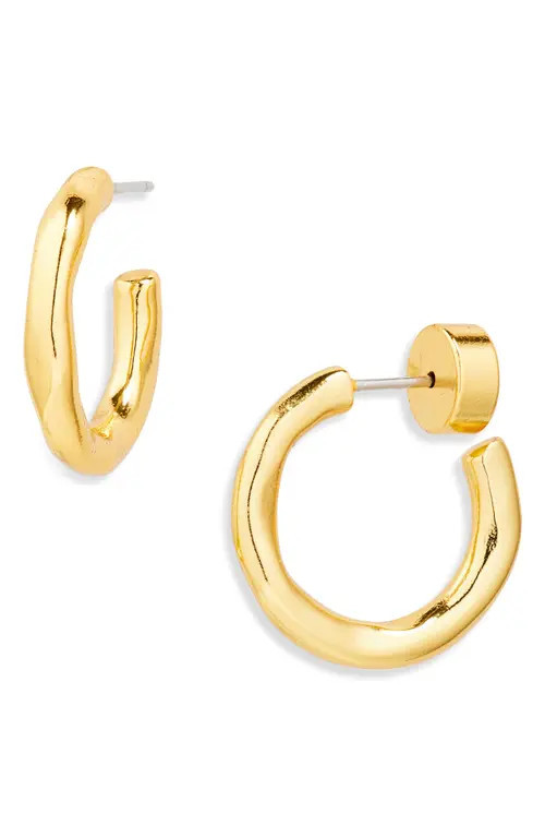 Nordstrom Demi Fine Molten Hoop Earrings in 14K Gold Plated at Nordstrom | Nordstrom