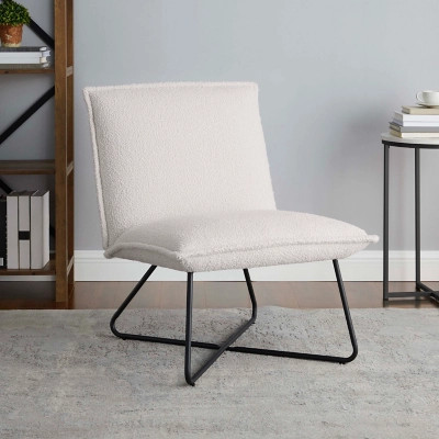Linon Stiles Sherpa Chair, White | Ashley Homestore